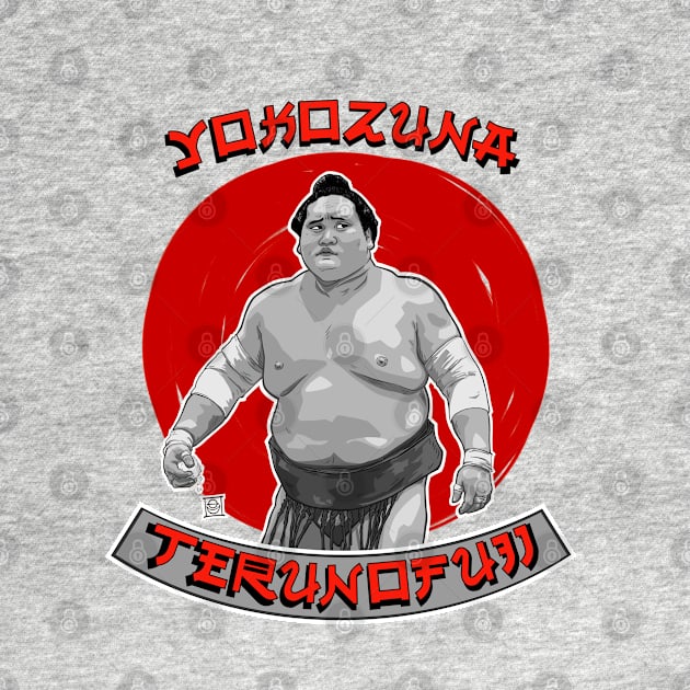 Yokozuna Teru in Red by SaltDream